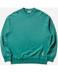 Carhartt - Men S Hudson Crewneck Sweatshirt Saguaro - Lyst