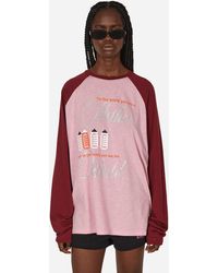Cormio - Harry Raglan Longsleeve T-shirt Bordeaux / Pink - Lyst