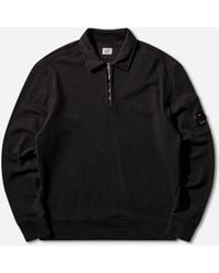 C.P. Company - S Malfile Fleece Half Zip Sweatshirt - Lyst