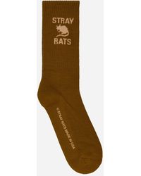 Stray Rats - Logo Socks Forest - Lyst