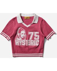 Hysteric Glamour - Women S Hysteric 75 Jacquard Tiny T-shirt - Lyst