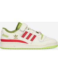 adidas - Forum Low The Grinch Sneakers Cream White / Collegiate Red / Solar Slime - Lyst