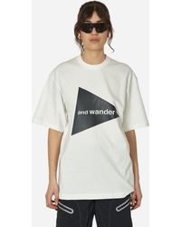 and wander - Big Logo T-shirt - Lyst