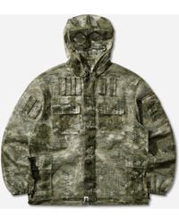A Bathing Ape - Men S Multi Pixel Camo Mask Hooded Shirt Jacket - Lyst