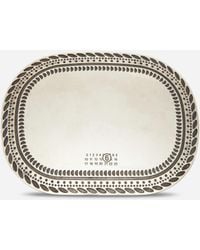 MM6 by Maison Margiela - Buckle Motif Clip Silver - Lyst