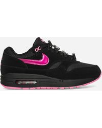 Nike - Air Max 1 Premium Sneakers Black / Playful Pink - Lyst