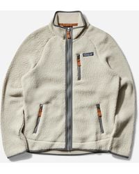 Patagonia - Retro Pile Jacket Pelican - Lyst