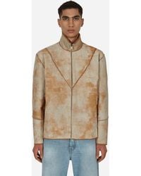 Guess - Leather Sherpa Jacket - Lyst