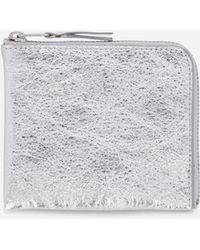 Comme des Garçons - Silver Line Zip Around Wallet Silver - Lyst