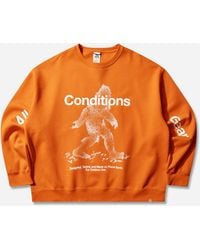 Nike - Men S Acg Tuff Fleece Therma-fit Pullover Crewneck Sweatshirt Safety Orange - Lyst