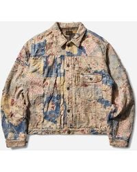 Kapital - Men S Champetre Boro Spring Jacket Gray / Beige - Lyst