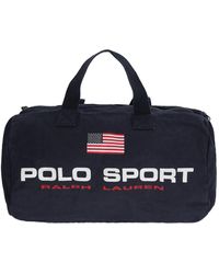 ralph lauren blue duffle bag