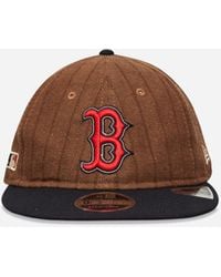 KTZ - Boston Red Sox Three Looms X Mlb Wool Pinstripe 9fifty Cap Dark Brown - Lyst