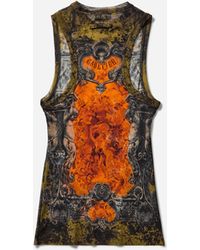 Jean Paul Gaultier - Women S Médaillon Tank Top Orange - Lyst
