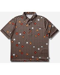 MM6 by Maison Margiela - Men S Floral Polo Shirt Black / Red - Lyst