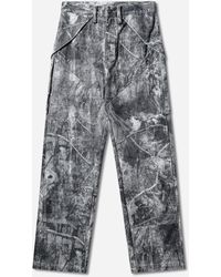 ROA - Men S Wrangler Washed Pattern Denim Cargo Pants Owl Dark Camo - Lyst