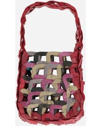 SC103 - Links Tote Bag Red / Pink / Green - Lyst