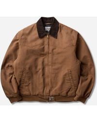 Carhartt - S Og Santa Fe Jacket Hamilton Tobacco (Stone Canvas) - Lyst
