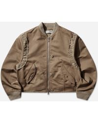 Our Legacy - S Frill Bomber Jacket Kharkee - Lyst