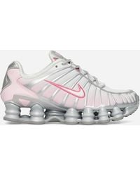 Nike - Women S Shox Tl Sneakers Metallic Platinum / Pink Foam - Lyst