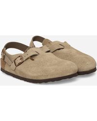 Birkenstock - Tokio Suede Sandals Taupe - Lyst