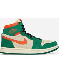 Nike - Wmns Air Jordan 1 Zoom Air Cmft 2 Sneakers Pine Green / Orange Blaze - Lyst
