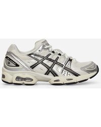 Asics - Gel-nimbus 9 Sportstyle Sneakers In Cream/black,at Urban Outfitters - Lyst