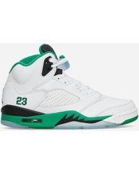 Nike - Wmns Air Jordan 5 Retro Sneakers / Lucky Green - Lyst