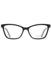 Saint Laurent - Sl M128 001 Optical Frames Acetate Transparent Cat Eye Anti-Glare - Lyst