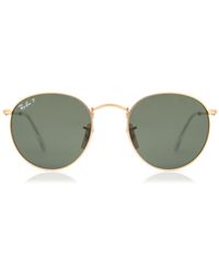 Ray-Ban - Ray-Ban Rb3447 Round Metal Polarized 112/58 - Lyst