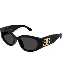 Balenciaga - Bb0324Sk 002 Sunglasses Acetate Round - Lyst