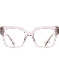 Miu Miu - Mu 04Uv 12W1O1 Optical Frames Acetate Squared Normal - Lyst