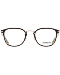 Montblanc - Mb0440Oa 002 Optical Frames Acetate Transparent Round - Lyst