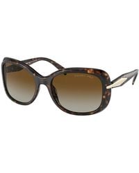Prada - Pr 04Zsf Asian Fit Polarized 2Au6E1 - Lyst