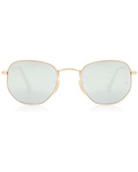 Ray-Ban - Rb3548n Hexagonal Metal Flat Lenses 001/30 Sunglasses - Lyst