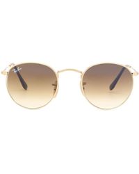 Ray-Ban - Ray-Ban Rb3447 Round Metal Asian Fit 001/51 - Lyst