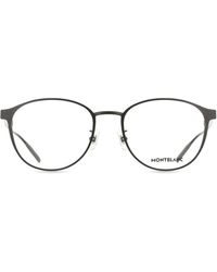 Montblanc - Mb0447Oa 001 Optical Frames Titanium Transparent Round - Lyst