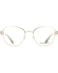 Swarovski - Sk1025 404G Optical Frames Metal Geometric Normal - Lyst