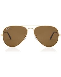 Ray-Ban - Rb3025 Aviator Large Metal Polarized 001/57 Sunglasses - Lyst