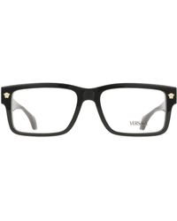 Versace - Ve3391U Gb1 Optical Frames Acetate Transparent Squared Normal - Lyst