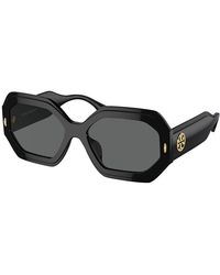 Tory Burch - Miller 55mm Geometric Sunglasses - Lyst