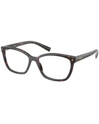 Prada - Pr 15Zv 17N1O1 Optical Frames Acetate Squared Normal - Lyst