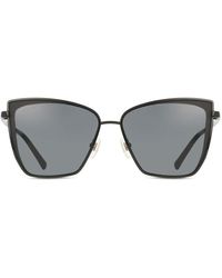 DIFF - Becky Black+flash Grey Gradient Lens Women's Sunglasses Black Size 58 - Lyst