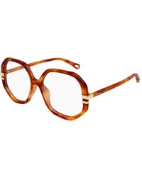 Chloé - Ch0107O 018 Optical Frames Acetate Transparent Geometric - Lyst
