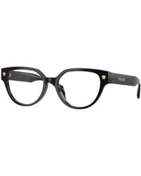 Versace - Ve3394D Gb1 Optical Frames Acetate Transparent Cat Eye Normal - Lyst