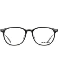 Montblanc - Mb0448Oa 001 Optical Frames Injected Transparent Round - Lyst