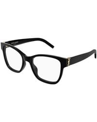 Saint Laurent - Sl M158 001 Optical Frames Acetate Transparent Cat Eye - Lyst