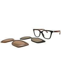 Emporio Armani - Ea4254U 62681W Sunglasses Injected Transparent Cat Eye Normal - Lyst