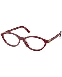 Miu Miu - Mu 09Xv 21I1O1 Optical Frames Acetate Transparent Round Normal - Lyst