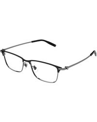 Montblanc - Mb0373Oa 003 Optical Frames Titanium Transparent Squared - Lyst